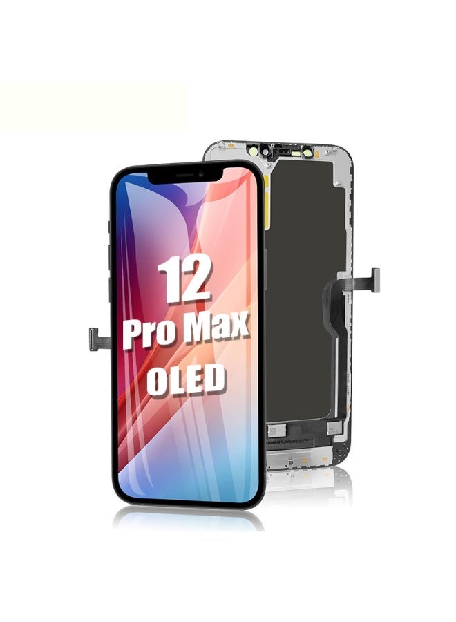 Kara Manda OLED for iPhone 12 Pro Max Screen Replacement, 6.7 inches Full HD Retina Display 3D Touch Screen Digitizer Frame Assembly - Image 1