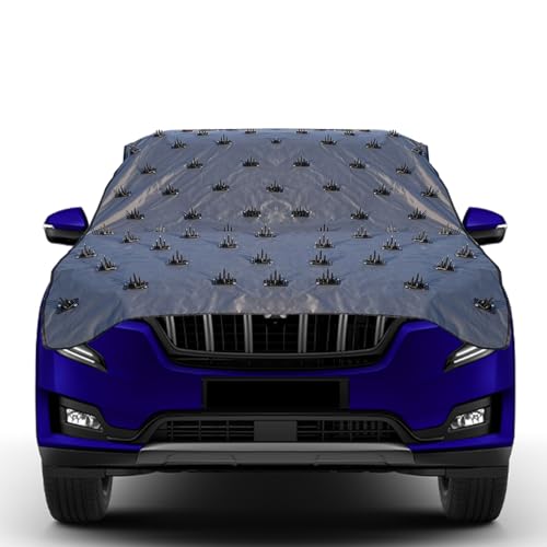 Famexon Waterproof Spike Car Cover for Honda City Completely Protect Car from Dogs & Monkeys Also Compatible with All Hatchback,Sedan and SUV Cars (16.5 Feet) Full Roof Universal Size - Image 1