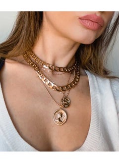 Gold Layered Necklaces For Women Trendy Retro Coin Pendant Necklace Dainty Chunky Chain Choker Necklaces For Jewelry Birthday Gifts (Gold, A-Retro Coin-5 In 1 Layered) - pzsku/Z2DCF849A14EA9C8C4C69Z/45/_/1735816933/039b8f9a-9a1d-47e2-ae3e-ef1c70b587d6