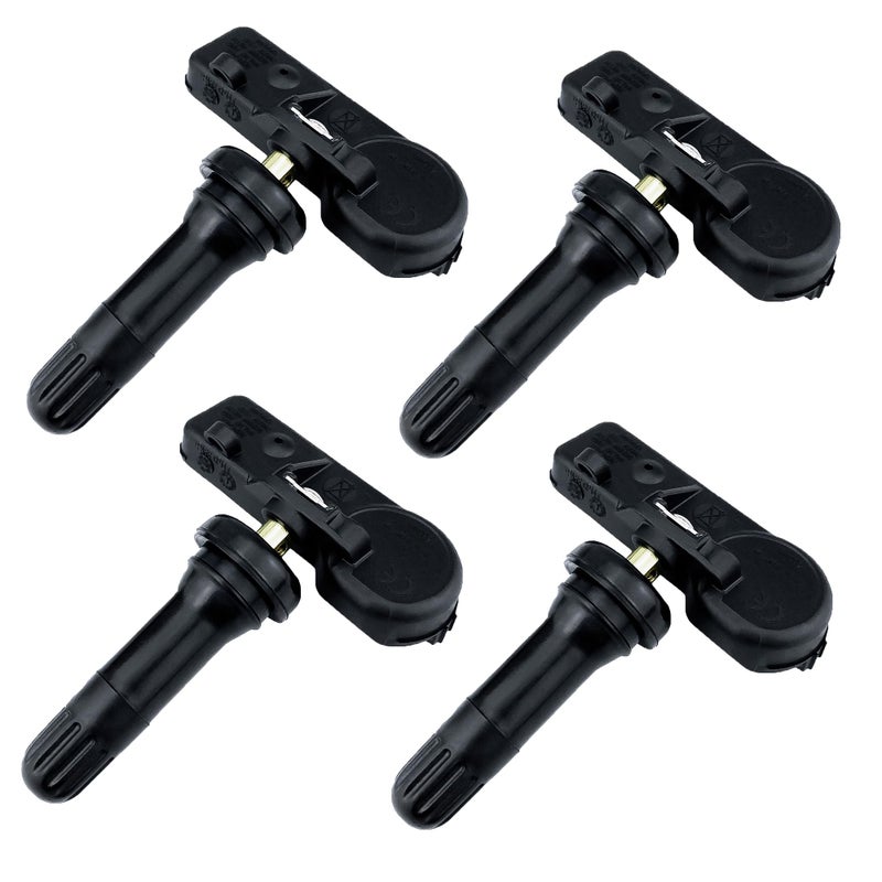 مجموعة من 4 حساسات نظام مراقبة ضغط الإطارات TPMS بتردد 433MHz متوافقة مع جيب رانجلر JK دودج رام تشارجر بديل ل56029398AB 68142397AA 68241067AA 68241067AB