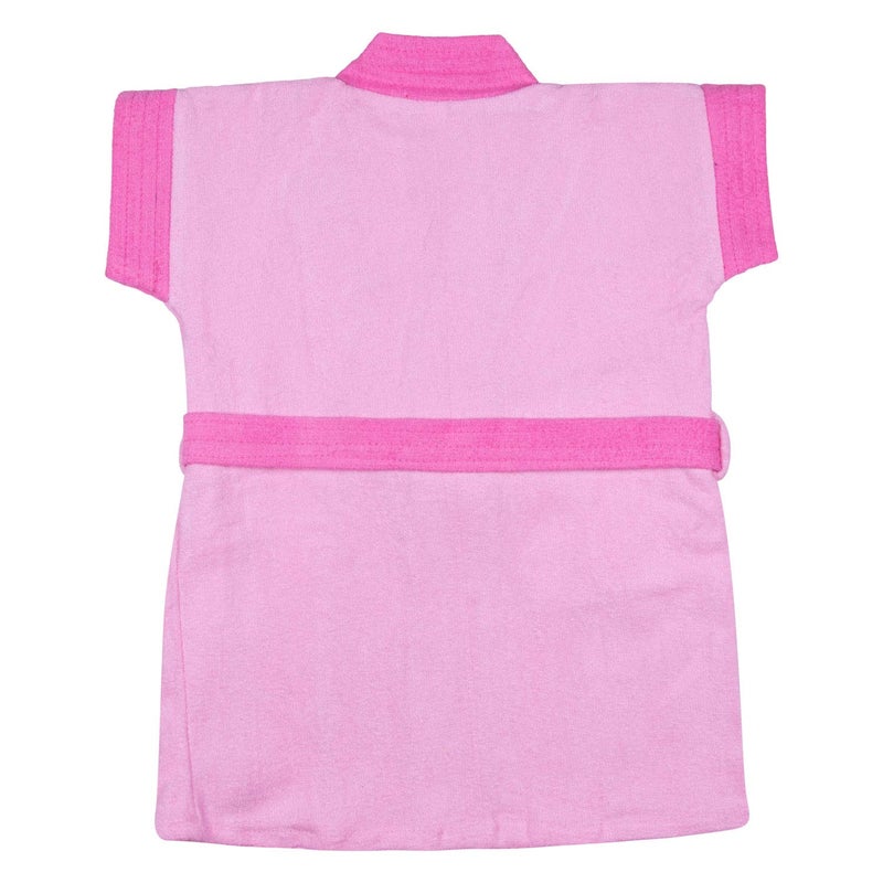 Kids Bath Gown Bathrobe Bath Towel Bathing Accessories for Baby Girl 67 Year Color Pink - Image 2