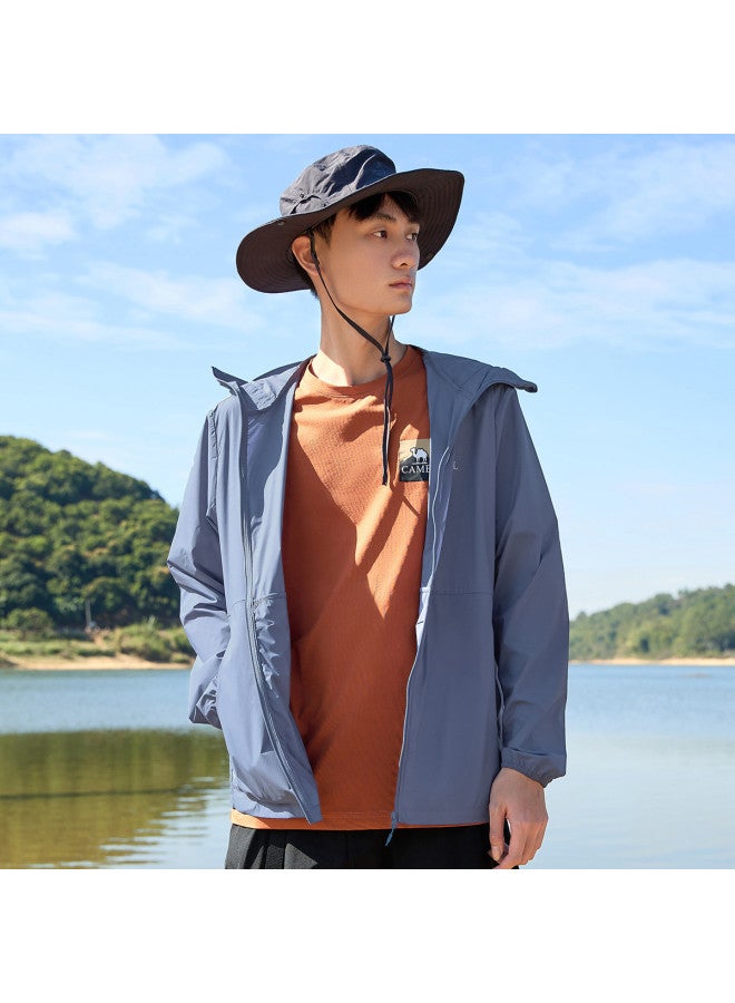 camel Full Face Sun Protection】uv Protection Breathable Sun Shirt For Men, Summer Lightweight Sun Protective Jacket, Men's Sports Sunscreen Outerwear - Image 4