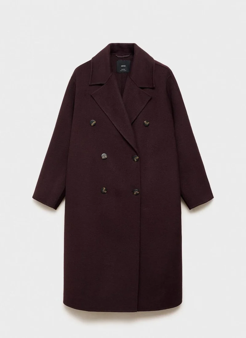 MANGO Handmade oversized wool coat