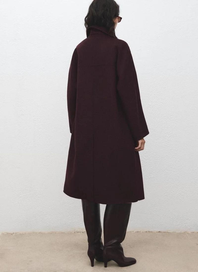 MANGO Handmade oversized wool coat