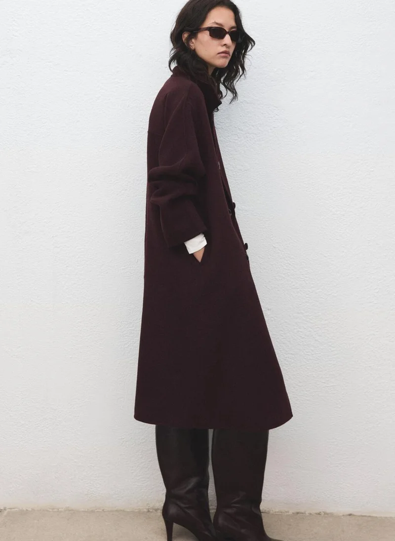 MANGO Handmade oversized wool coat