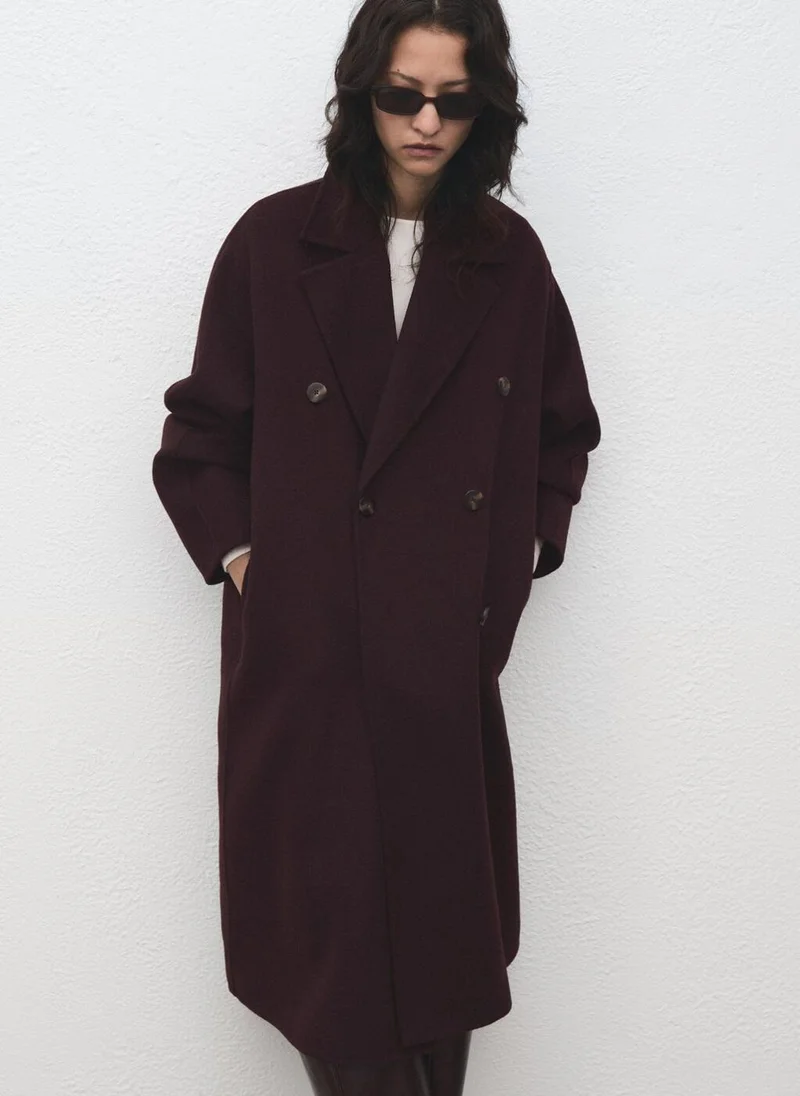 MANGO Handmade oversized wool coat
