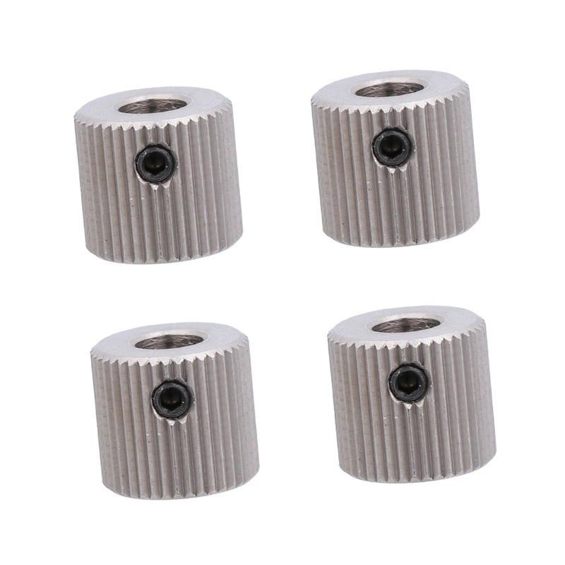 4pcs Stainless Steel Printer Extrusion Wheels with Inner Hole Feeding Gears for Extruder Replacement - Image 2