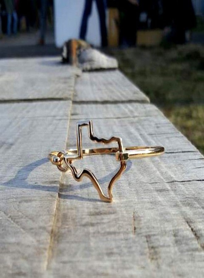 O3 State Shape Bangle Bracelet (Georgia-Silver) - Image 2