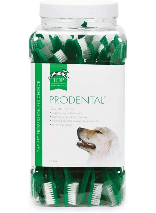 Top Performance ProDental DualEnd Toothbrushes Convenient Toothbrushes for Cleaning Pets Teeth 50Pack - Image 3