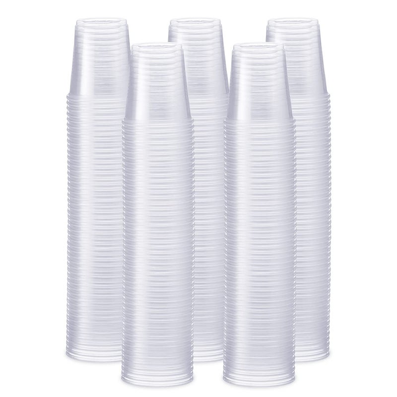 Comfy Package [3 oz. - 500 Count Clear Disposable Plastic Cups - Small Disposable Bathroom  Medicine Polypropylene  and Mouthwash Cups - Image 1