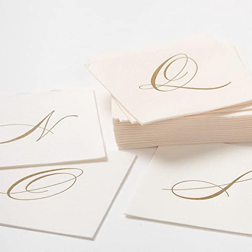 Caspari Entertaining with Caspari White Pearl Paper Linen Cocktail Napkins, Monogram Initial B, Pack of 30 (2900CG.B) - Image 2