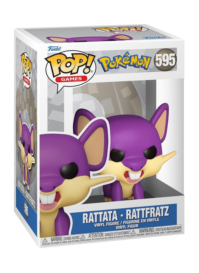 Funko Pop! - Action Figures Pop! Games: Pokemon - Rattata , One Size - Image 1