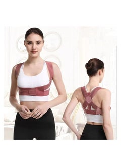 Posture Corrector, Women Adjustable Elastic Back Support Belt, Upper Back Brace for Support and Spinal Alignment, Back Support Straightener for Body Correction