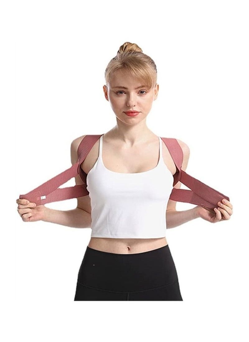 Generic - Posture Corrector, Women Adjustable Elastic Back Support Belt, Upper Back Brace for Support and Spinal Alignment, Back Support Straightener for Body Correction - Image 1