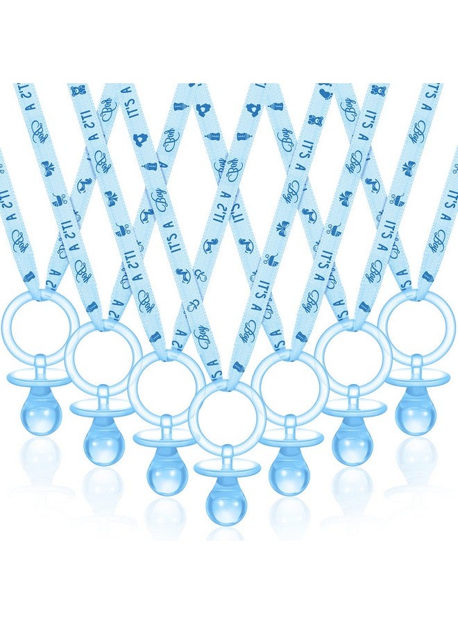 Coume 36 Pieces Baby Shower Pacifiers Necklace Acrylic Baby Pacifiers Party Favors Pacifiers Charm Pacifiers Necklace For Girls Boys Baby Shower Party Decorations Table Scatter (Boy Style) - Image 2