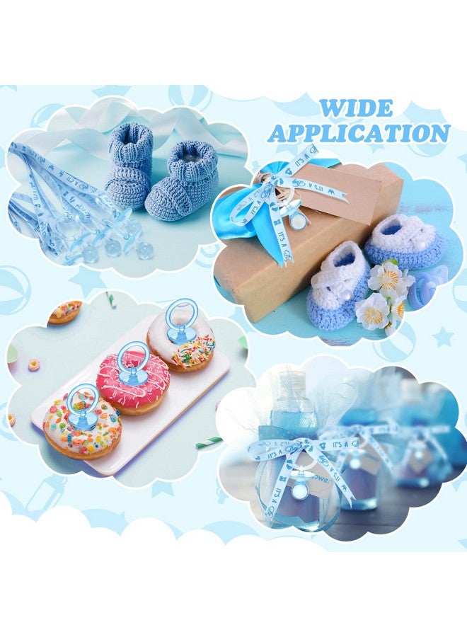 Coume 36 Pieces Baby Shower Pacifiers Necklace Acrylic Baby Pacifiers Party Favors Pacifiers Charm Pacifiers Necklace For Girls Boys Baby Shower Party Decorations Table Scatter (Boy Style) - Image 5