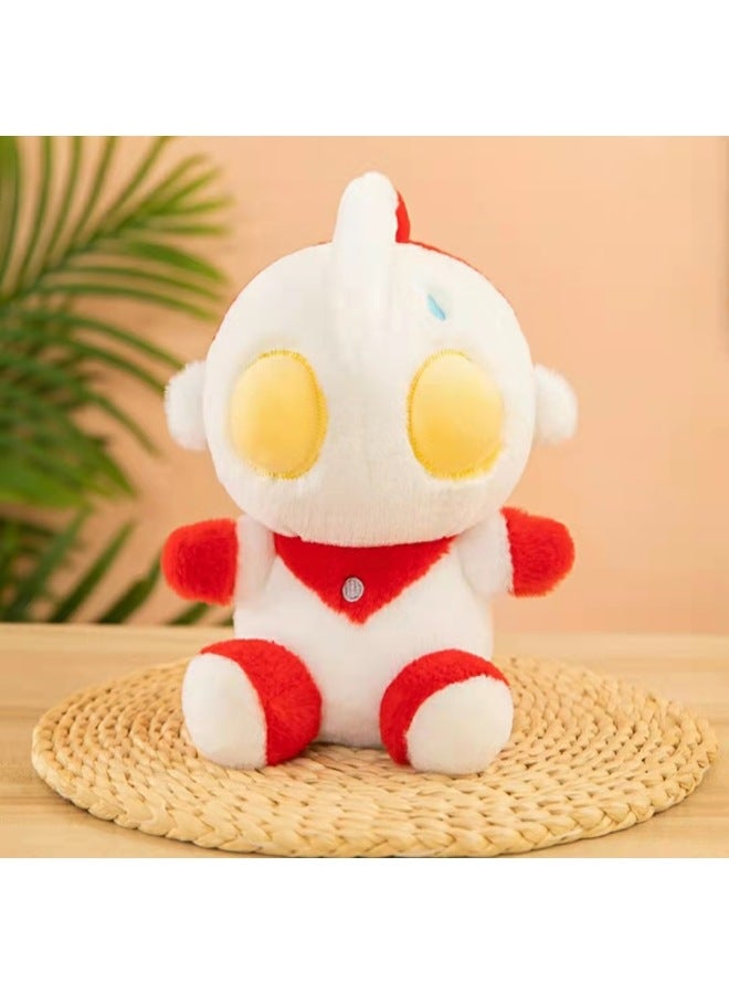 8-inch Plush Toy Doll Machine Cute Birthday Gift Figurine Wedding Floor Push Doll Toy Cute Fuzzy-Color:Rabbit Fur Ultraman-Height:About 25cm - Image 1