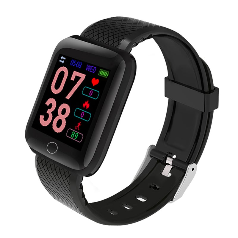 Smart Bracelet with 1.44 Inches TFT Screen Watch Heart Rate Blood Pressure Blood Oxygen Monitoring Multi-Sport Mode BT Watch IP67 Waterproof Two-way Lookup Wristband for Men Women - Image 1