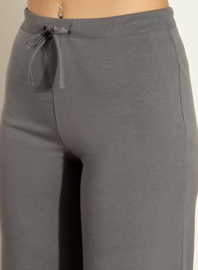 ساسافراس بنطلون رياضي تيري واسع الساق بخصر متوسط - Image 4