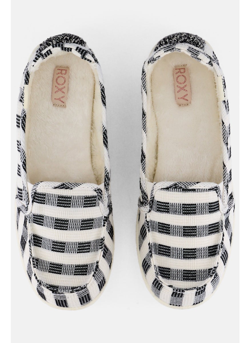 Roxy - Women Minnow Wool II Slip On Causal Shoes, White - Image 1