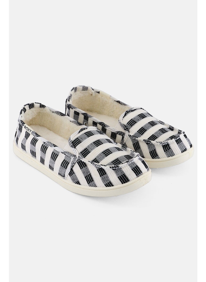 Roxy - Women Minnow Wool II Slip On Causal Shoes, White - Image 1