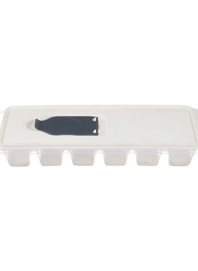 Generic - Ice Tray With Silicone Bottom For Easy Use 1 Piece Random Color - Image 1