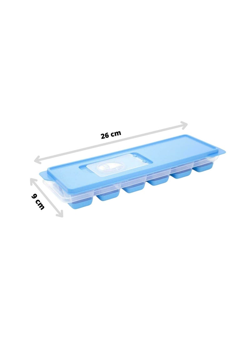 Generic - Ice Tray With Silicone Bottom For Easy Use 1 Piece Random Color - Image 1