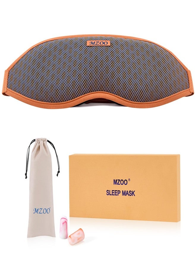MZOO Pro Breathable Sleep Mask - Complete Blackout Sleeping Eye Mask for Side Sleeper, 3D Zero Pressure & Eyelash Friendly Night Blindfold Eye Covers, Travel Essentials & Birthday Gifts for Women Men - Image 1