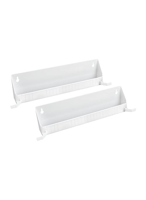 Rev-A-Shelf RevAShelf TipOut Accessory Organizer Tray for Kitchen  Bathroom Drawers with Heavy Duty Tab Stops 14 Inch White 2Pack 6562141152 