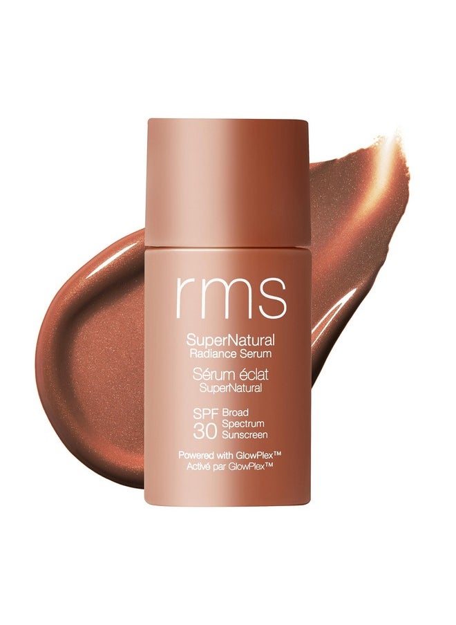 RMS Beauty - سيروم Supernatural Radiance بعامل حماية من الشمس 30، سيروم ملون لبشرة متوهجة مع عامل حماية من الشمس، واقي شمسي ملون معدني مع أكسيد الزنك - Image 1
