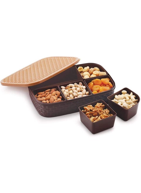 Gemini Spice or Dry fruit Container Assorted Colors