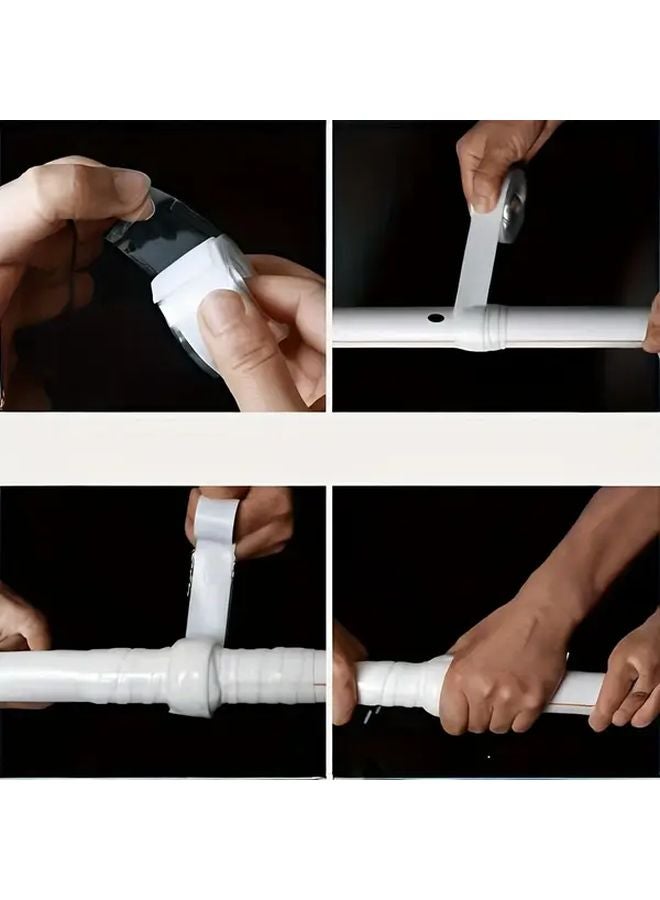 White Silicone Self Fusing Tape Leak Proof Water Resistant Sealant For Kitchen Drain Pipes - Image 3