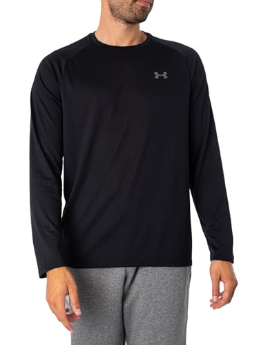 Under Armour Men's Tech 2.0 Long-Sleeve T-Shirt , Black (001)/Graphite , Small - Image 1