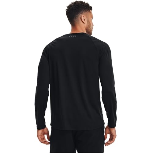 Under Armour Men's Tech 2.0 Long-Sleeve T-Shirt , Black (001)/Graphite , Small - Image 4