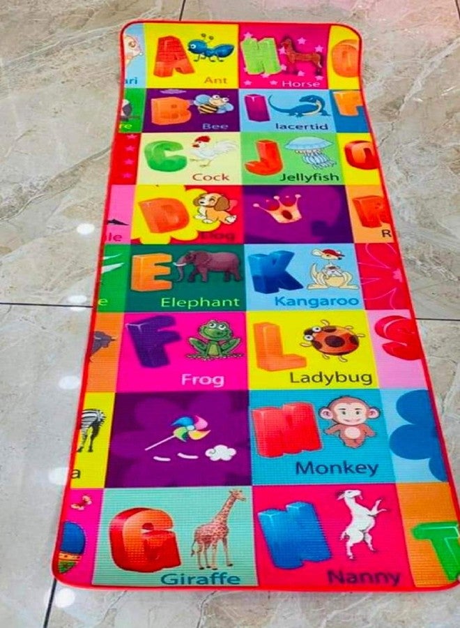 garisha Fasscete Kids Cartoon Printed Reversible 4mm Yoga Mat/Playmat,2x6 feet,Multicolor - Image 3