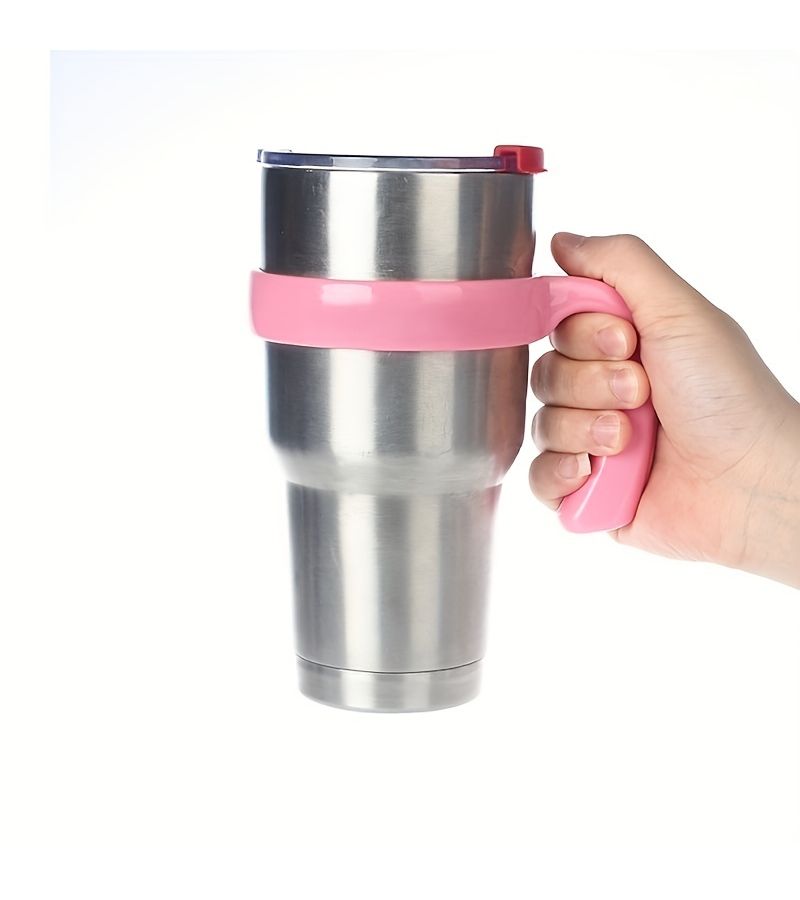 Blue 30oz Stable Plastic Handle Cup Accessory for Water Bottle Tumbler and Travel Mug with Secure Grip - Image 3