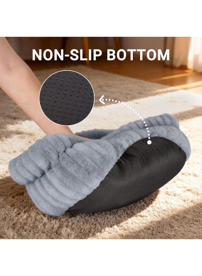 Zisheng Washable Cat Bed for Indoor Cats, Cozy Round Cave Kitten Bed with Soft Plush, 16"x16"x6" Pet Bed & Calming Cat Home (Grey) - Image 3