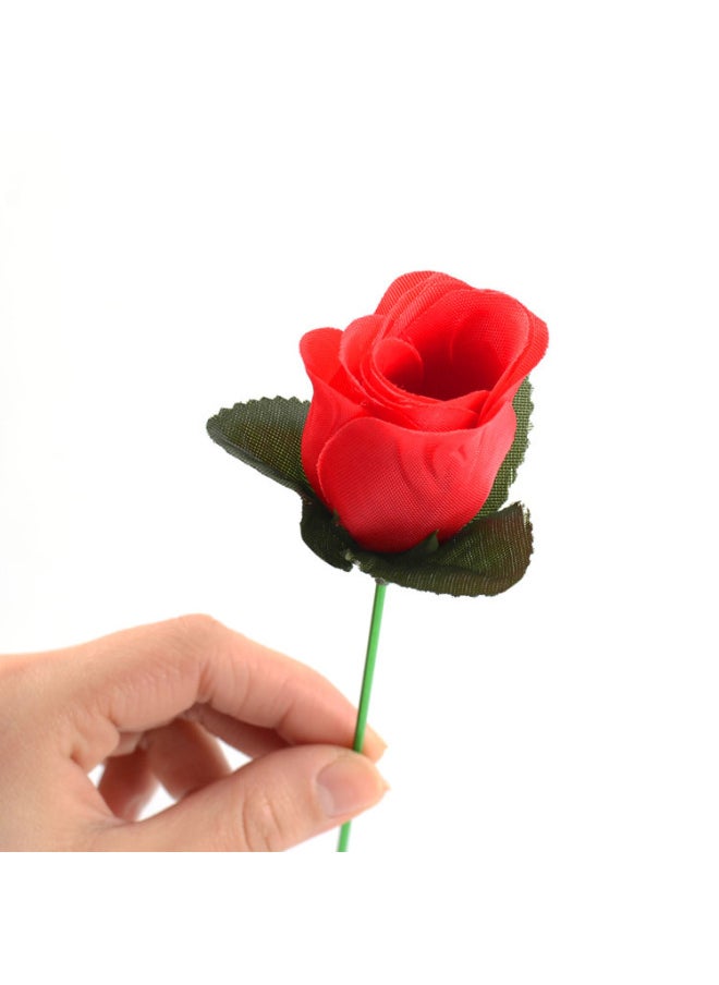 Magic Rose With Fire Ring Torches Change Rose Wedding Proposal Close Scene Stage Magic Props Wholesale-Color:Purple Rose  - Image 3