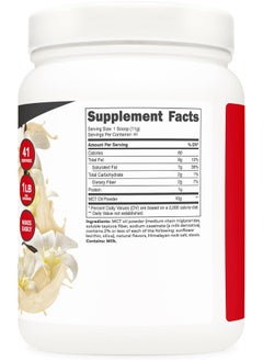 Ketologic Ketologic MCT Oil Powder (1 LB) (French Vanilla) - 41 Servings, Medium Chain Triglycerides Powder Supplement  - Image 4