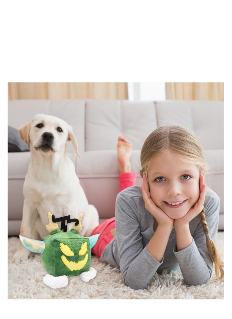 SYOSI - Blox Fruits Plush, 6 inch Blox Plush Plushies Toys Stuffed Animal Plushie Doll, Soft Fruits Hugging Plush Pillow Toy, Collectible Gifts for Kids Fans Aldults Birthday (Dragon) (Green) - Image 1