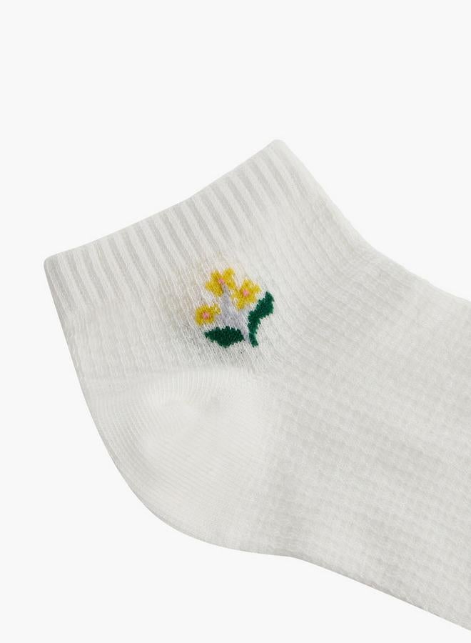 Celeste Pack Of 5 Ankle Length Cotton Socks - Image 3