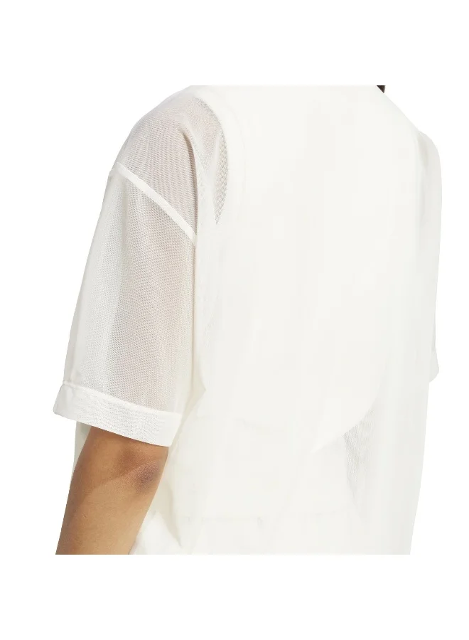Adidas Adidas W All Szn Sh T White T-Shirt (Short Sleeve) T-Shirts For Women