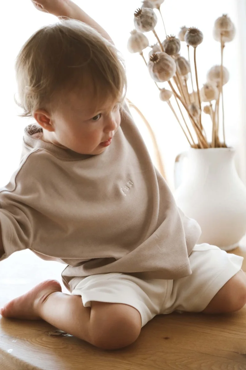 Ohlala Koala Crew Neck Embroidered Oversize Basic T-Shirt Baby - Kids