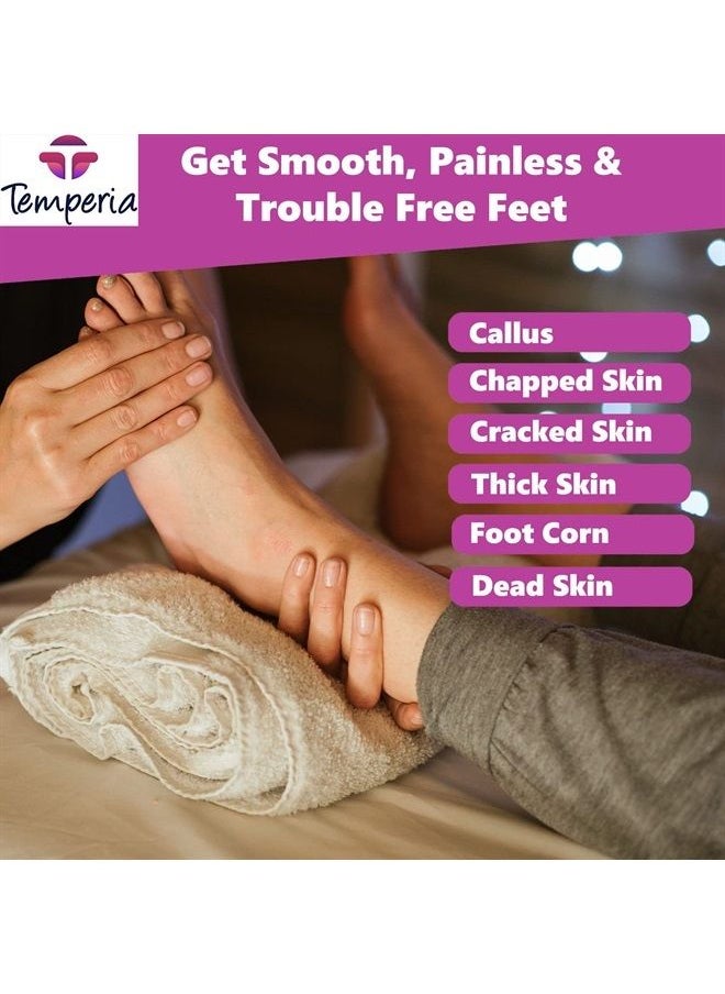 Temperia - Foot Scrubber For Dead Skin | Feet Dead Skin Remover Pedicure Brush | Foot File | Feet Scrub Tool & Cleaning Brush - Pack of 2 - Image 1