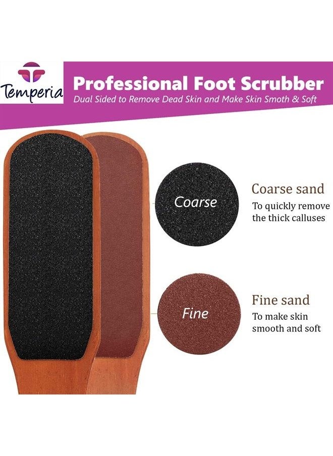 Temperia - Foot Scrubber For Dead Skin | Feet Dead Skin Remover Pedicure Brush | Foot File | Feet Scrub Tool & Cleaning Brush - Pack of 2 - Image 1