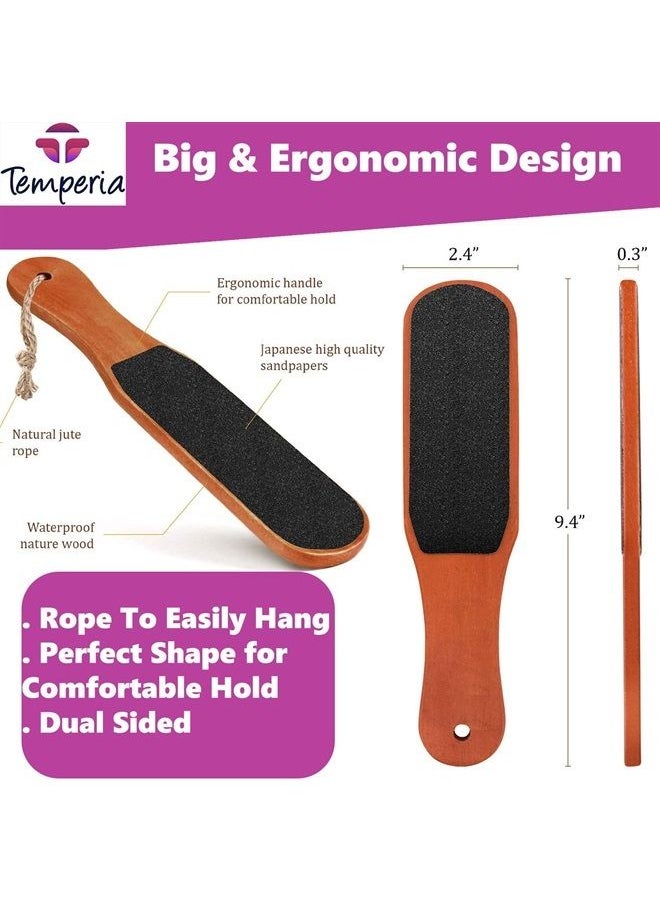 Temperia - Foot Scrubber For Dead Skin | Feet Dead Skin Remover Pedicure Brush | Foot File | Feet Scrub Tool & Cleaning Brush - Pack of 2 - Image 1