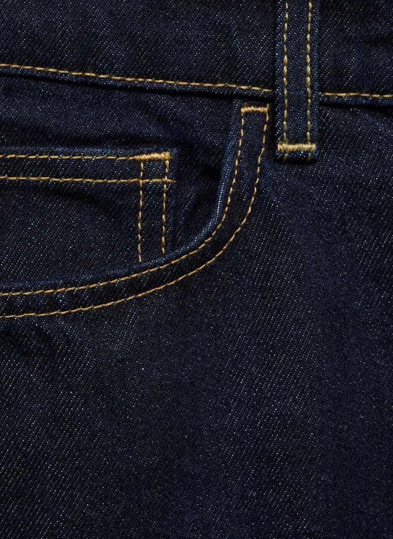 MANGO - Casual Straight Fit Rinse Wash Jeans - Image 1