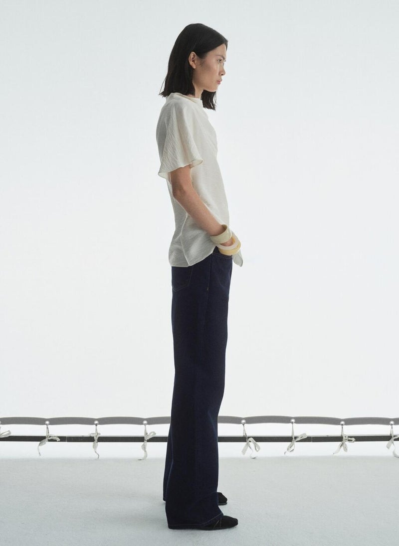 MANGO - Casual Straight Fit Rinse Wash Jeans - Image 1