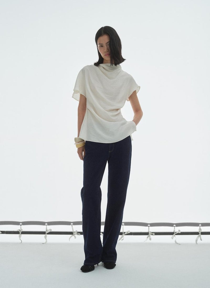 MANGO - Casual Straight Fit Rinse Wash Jeans - Image 1