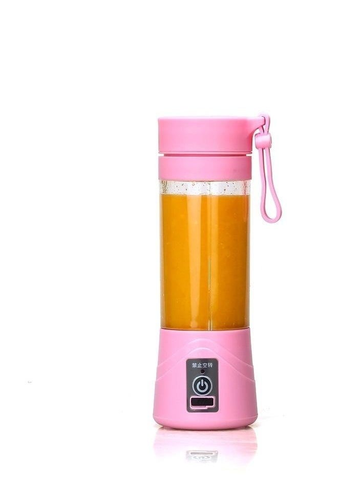 4 Colors Portable Smoothie Maker Blender  USB Rechargeable Mini Slow Juicer Electric Fruit Shake Maker for Smoothies Shakes and Juices Personal Size with 6 Blades for Easy Blending Anywhere